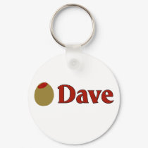 Olive (I Love) Dave keychains by OliveShop Olive (I Love) Dave keychains