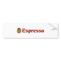 Olive (I Love) Espresso bumper stickers by OliveShop Olive (I Love) Espresso bumper stickers