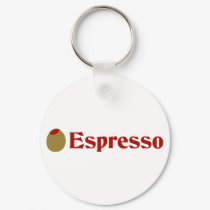 Olive (I Love) Espresso keychains by OliveShop Olive (I Love) Espresso keychains