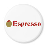 Olive (I Love) Espresso magnets
