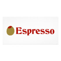 Olive (I Love) Espresso photo cards by OliveShop Olive (I Love) Espresso photo cards