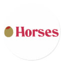Olive (I Love) Horses stickers