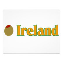 Olive (I Love) Ireland Custom Invitations