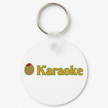 Olive (I Love) Karaoke keychains