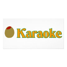 Olive (I Love) Karaoke Photo Cards