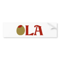 OLIVE (I Love) LA Bumper Stickers