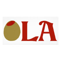OLIVE (I Love) LA Photo Greeting Card