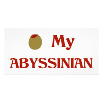 Olive (I Love) My Abyssinian photo cards by OliveShop Olive (I Love) My Abyssinian photo cards