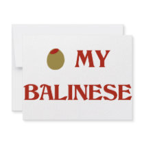 Olive (I Love) My Balinese invitations by OliveShop Olive (I Love) My Balinese invitations