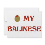 Olive (I Love) My Balinese Custom Invitations