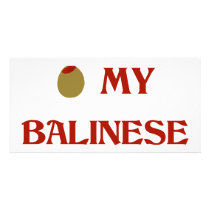Olive (I Love) My Balinese photo cards by OliveShop Olive (I Love) My Balinese photo cards