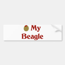Olive (I Love) My Beagle Bumper Sticker
