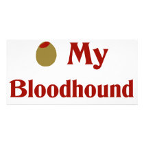 Olive (I Love) My Bloodhound photo cards by OliveShop Olive (I Love) My Bloodhound photo cards