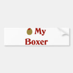 Olive (I  Love) My Boxer Bumper Sticker