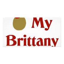 Olive (I Love) My Brittany Photo Cards