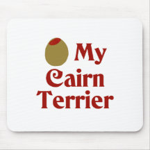 Olive (I Love) My Cairn Terrier Mouse Pads