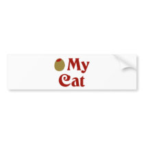 Olive (I Love) My Cat bumper stickers