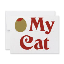 Olive (I Love) My Cat invitations by OliveShop Olive (I Love) My Cat invitations