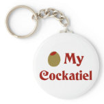 Olive (I Love) My Cockatiel Key Chains
