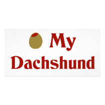 Olive (I Love) My Dachshund photo cards by OliveShop Olive (I Love) My Dachshund photo cards