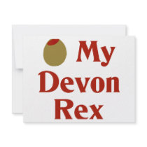 Olive (I Love) My Devon Rex invitations by OliveShop Olive (I Love) My Devon Rex invitations