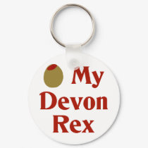 Aceituna (amor de I) mi Devon Rex llaveros by OliveShop Aceituna (amor de I) mi Devon Rex llaveros