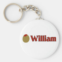 Olive (I Love) William Key Chain