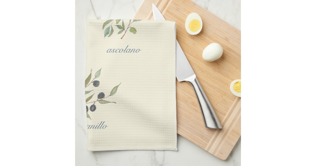Olive Kitchen Towel Zazzle