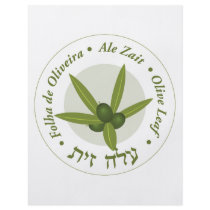 Olive leaf Seal folha de oliveira ale zait flyers