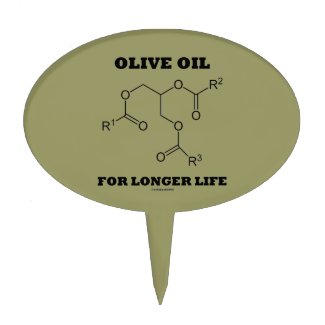 Olive Oil For Longer Life (Molecule) Cake Pick