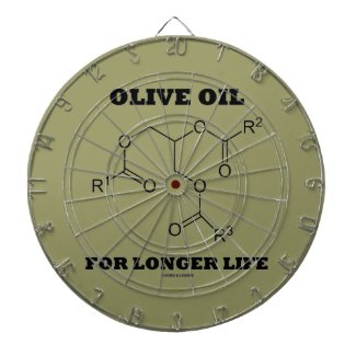 Olive Oil For Longer Life (Molecule) Dart Board