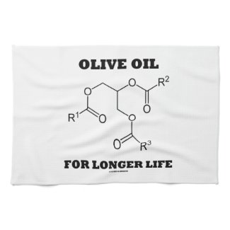 Olive Oil For Longer Life (Molecule) Kitchen Towel