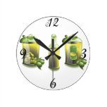 Olive Oil Kitchen Wall Clock