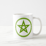 Olive Pentacle Pentagram Mug