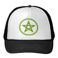 Olive Pentacle Pentagram Trucker Hat