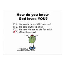 Olive the Above! Post Card