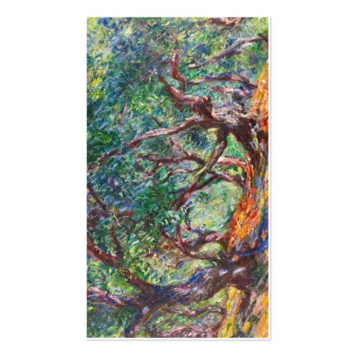 Olive Trees in Bordighera, 1884 Claude Monet Business Card (back side)