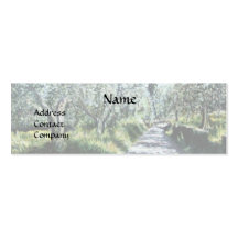 OLIVE TREES IN RIMAGGIO black green white blue Business Cards
