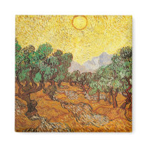 Olive Trees, Vincent Van Gogh Fridge Magnet