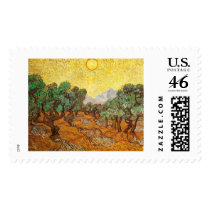 Olive Trees, Vincent Van Gogh postage by masterpiecesofart Olive Trees, Vincent Van Gogh postage