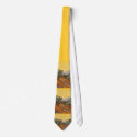 Olive Trees with Yellow Sky and Sun Tie2 tie
