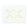 Olive Triple Goddess Outline Post Card