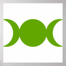 Olive Triple Goddess Poster