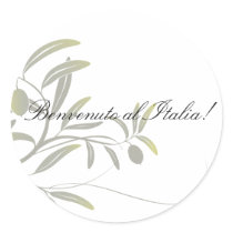 Olive welcome sticker