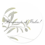 Olive welcome sticker