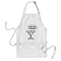 Olive You Martini aprons