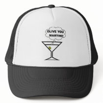 Olive You Martini hats