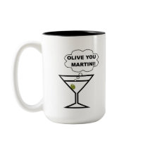 Olive You Martini mugs