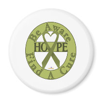 OliveGreenHeartRibbonBeAwareFindCureLight magnets by awareness OliveGreenHeartRibbonBeAwareFindCureLight magnets