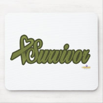 OliveGreenHeartRibbonSurvivor - Customized mousepads by awareness OliveGreenHeartRibbonSurvivor - Customized mousepads